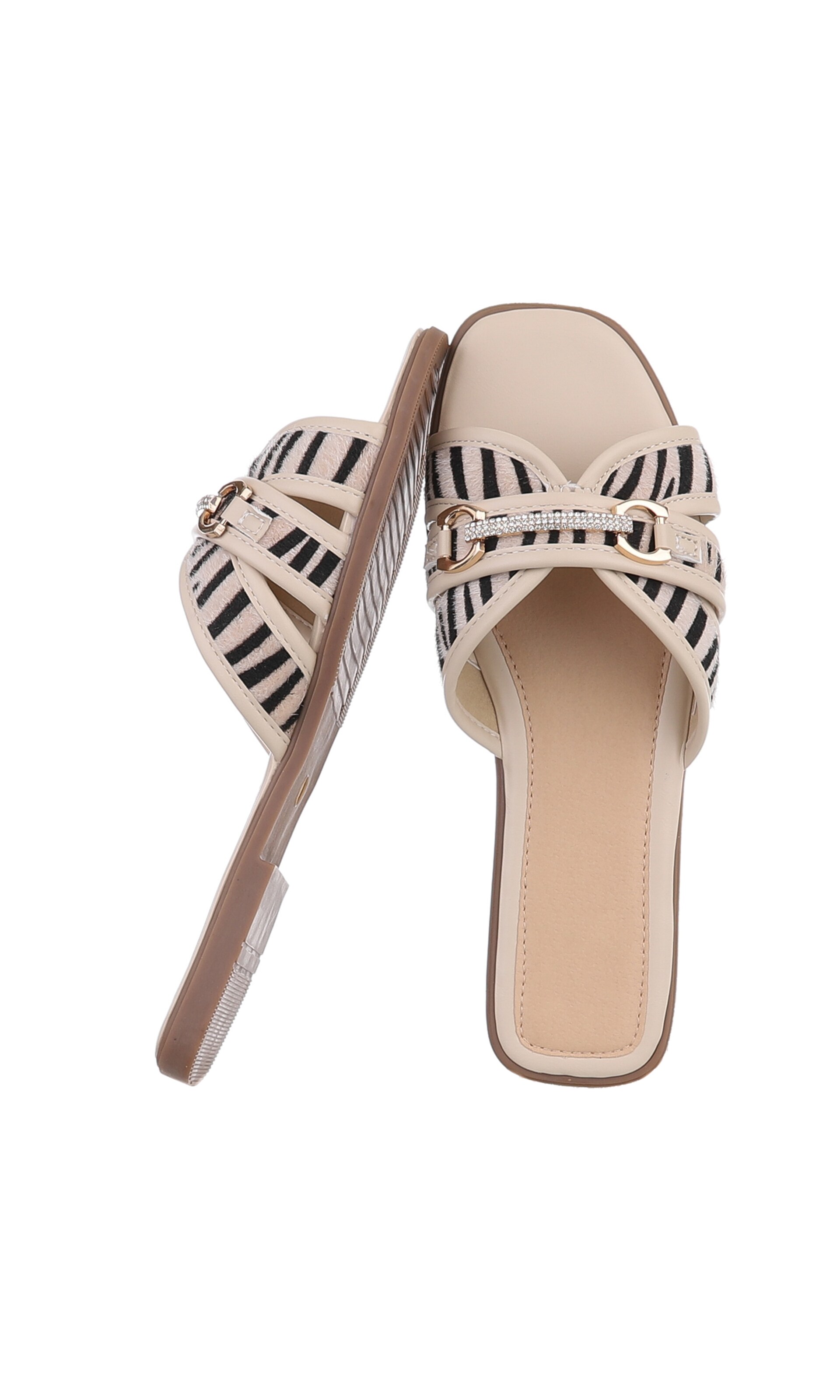 Ital-Design Pantolette in Beige