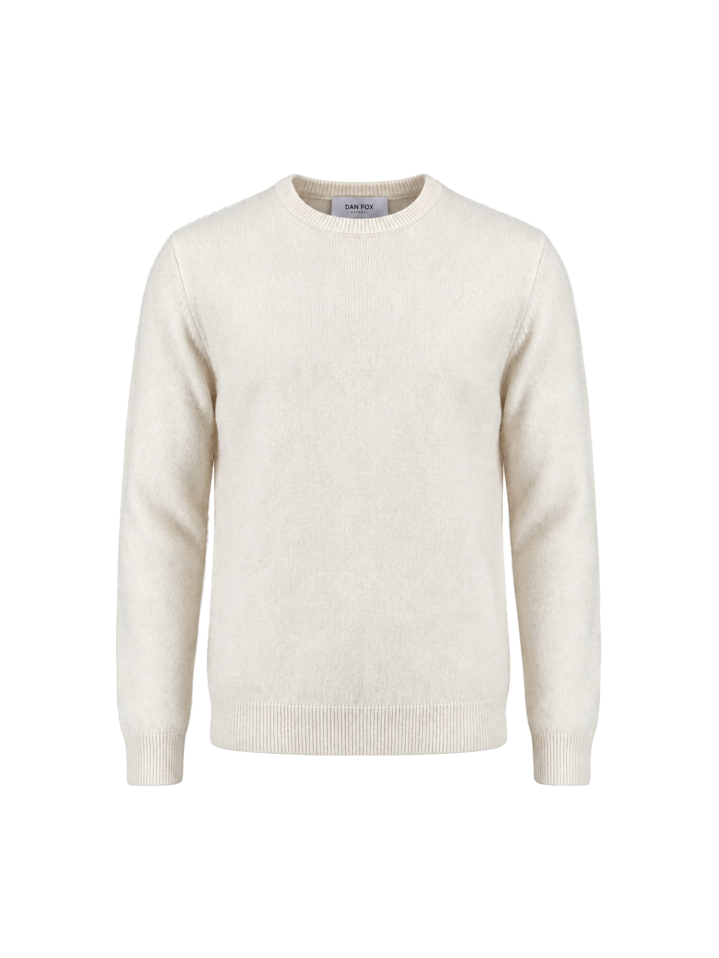 DAN FOX APPAREL Pullover 'William' in S in offwhite, Produktansicht