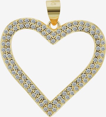 Akzent Anhänger 'Yeona, 925 Sterlingsilber, langlebig' in Gold: Vorderseite