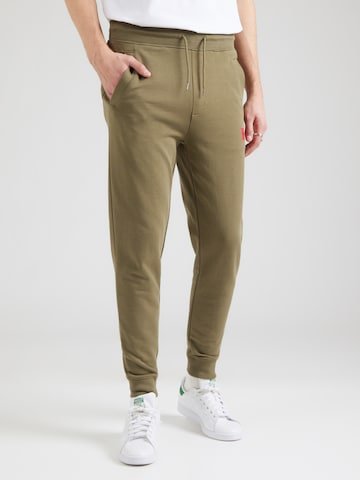HUGO - Tapered Calças 'Doak212' em verde: frente