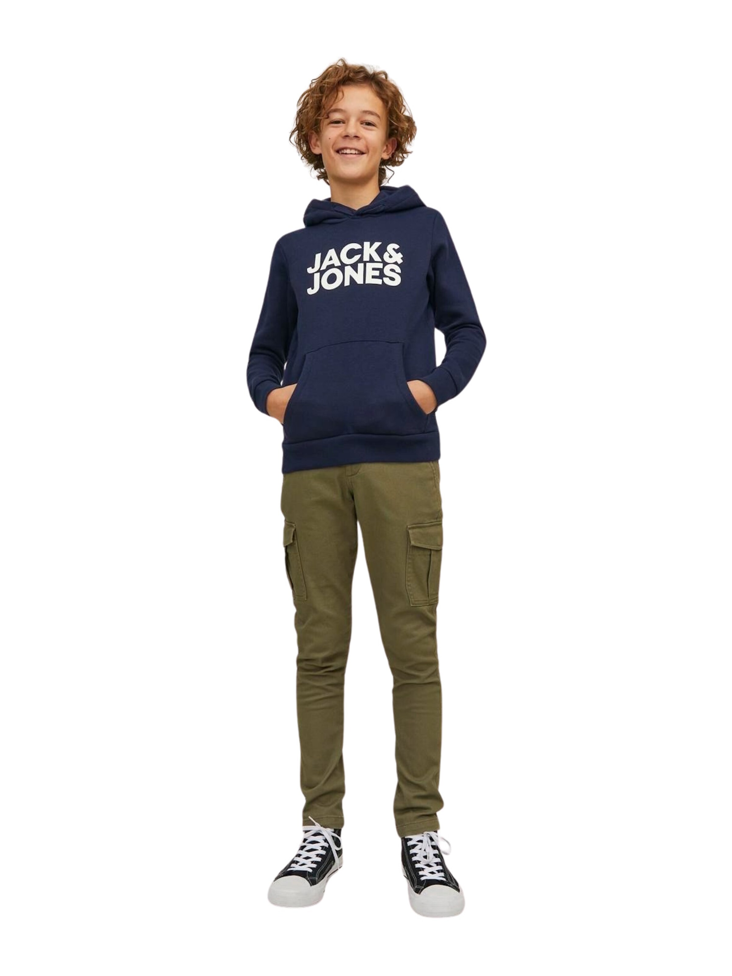 Jack & Jones Junior - Sweatshirt 'Corp Logo' em azul