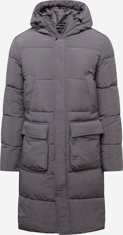 BURTON MENSWEAR LONDON Winter coat in Grey: front