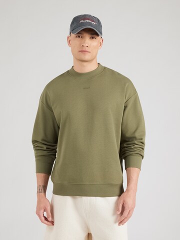 Sweat-shirt 'Dapocrew' HUGO en vert : devant