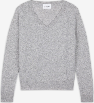 pilka JUST CASHMERE Megztinis 'Nora': priekis