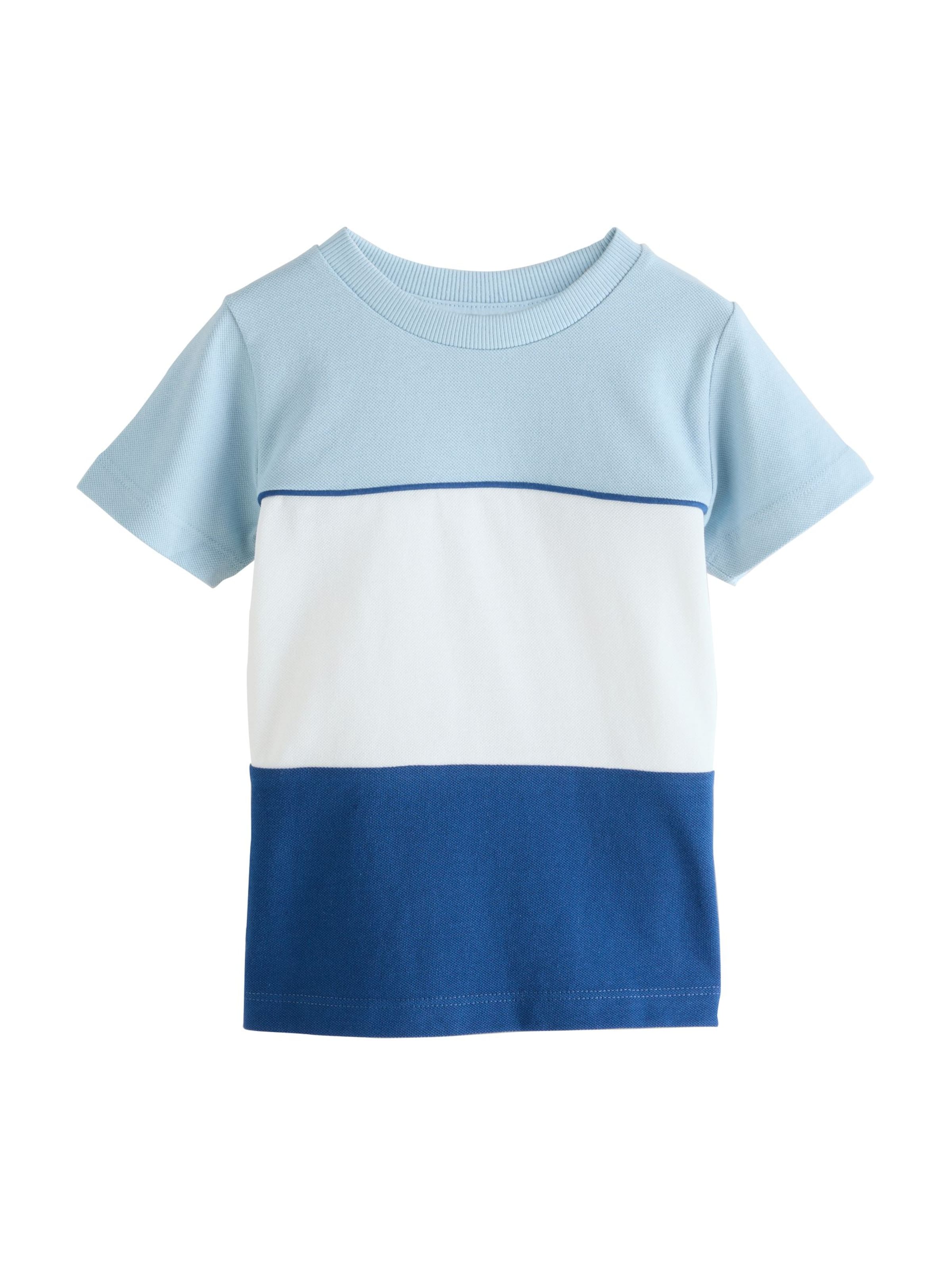 Next T-Shirt in Blau: Vorderseite