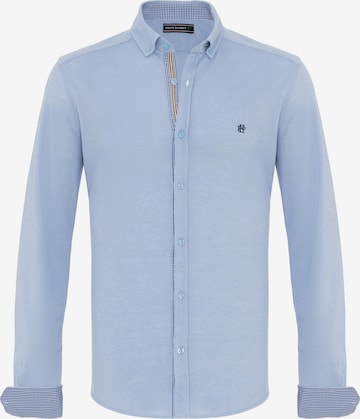 Felix Hardy Regular fit Button Up Shirt in Blue: front