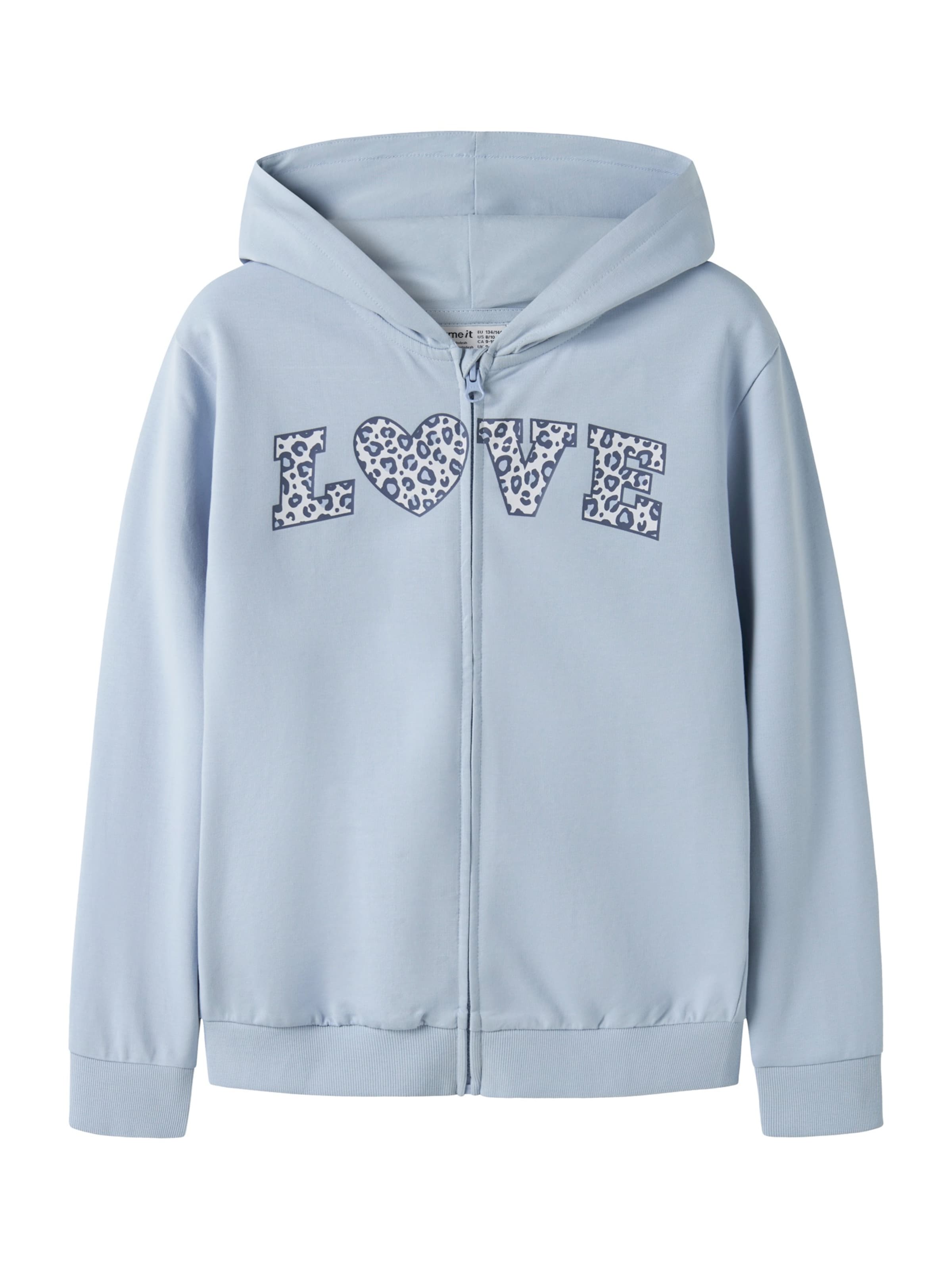 NAME IT Zip-Up Hoodie 'NKFVANITA' in Blue: front