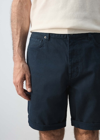 MANGO MAN Slim fit Pants 'Nepto' in Blue