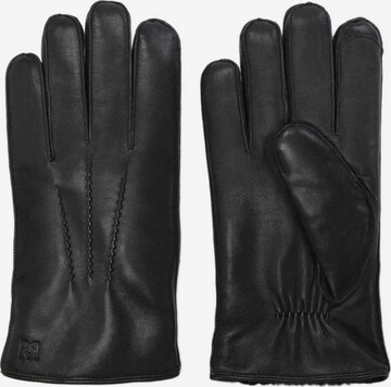 Gants Kazar en noir : devant