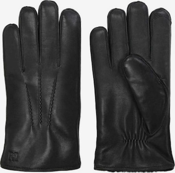 Gants Kazar en noir : devant