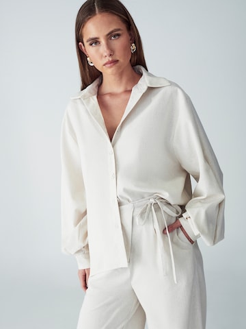Willa Blouse 'Lagoon' in Beige: voorkant