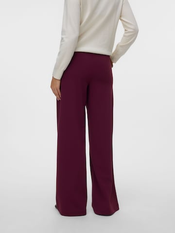 Wide Leg Pantalon 'VMZamira' VERO MODA en rouge