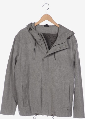 hessnatur Jacket & Coat in XL in Grey: front