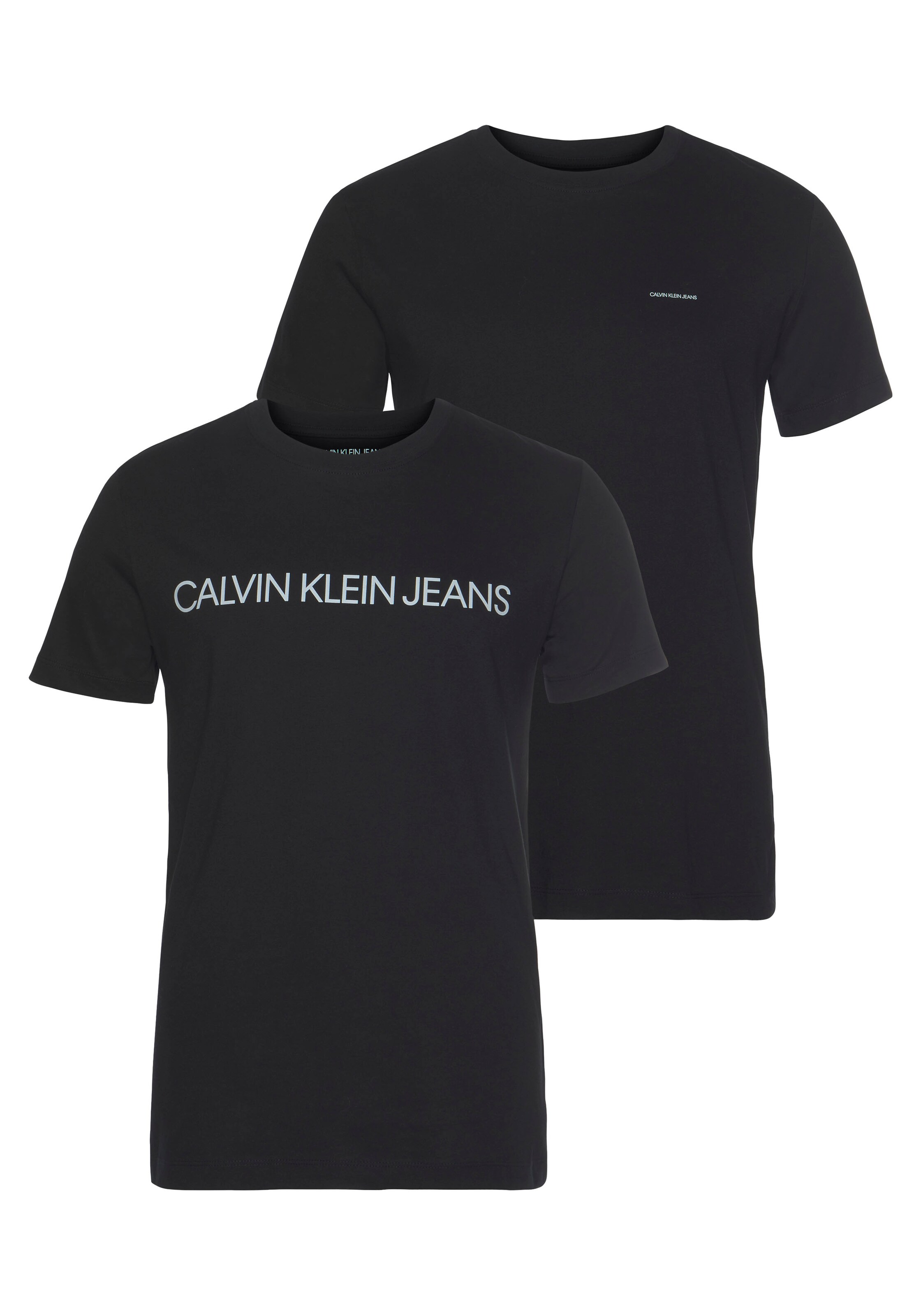 Abbigliamento gPK6e Calvin Klein Jeans Maglietta in Nero 