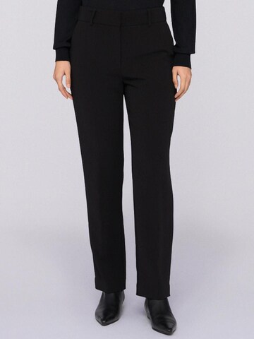 Trussardi - regular Pantalón en negro: frente