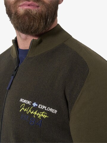 Jan Vanderstorm Strickjacke 'Barnd' in Grün