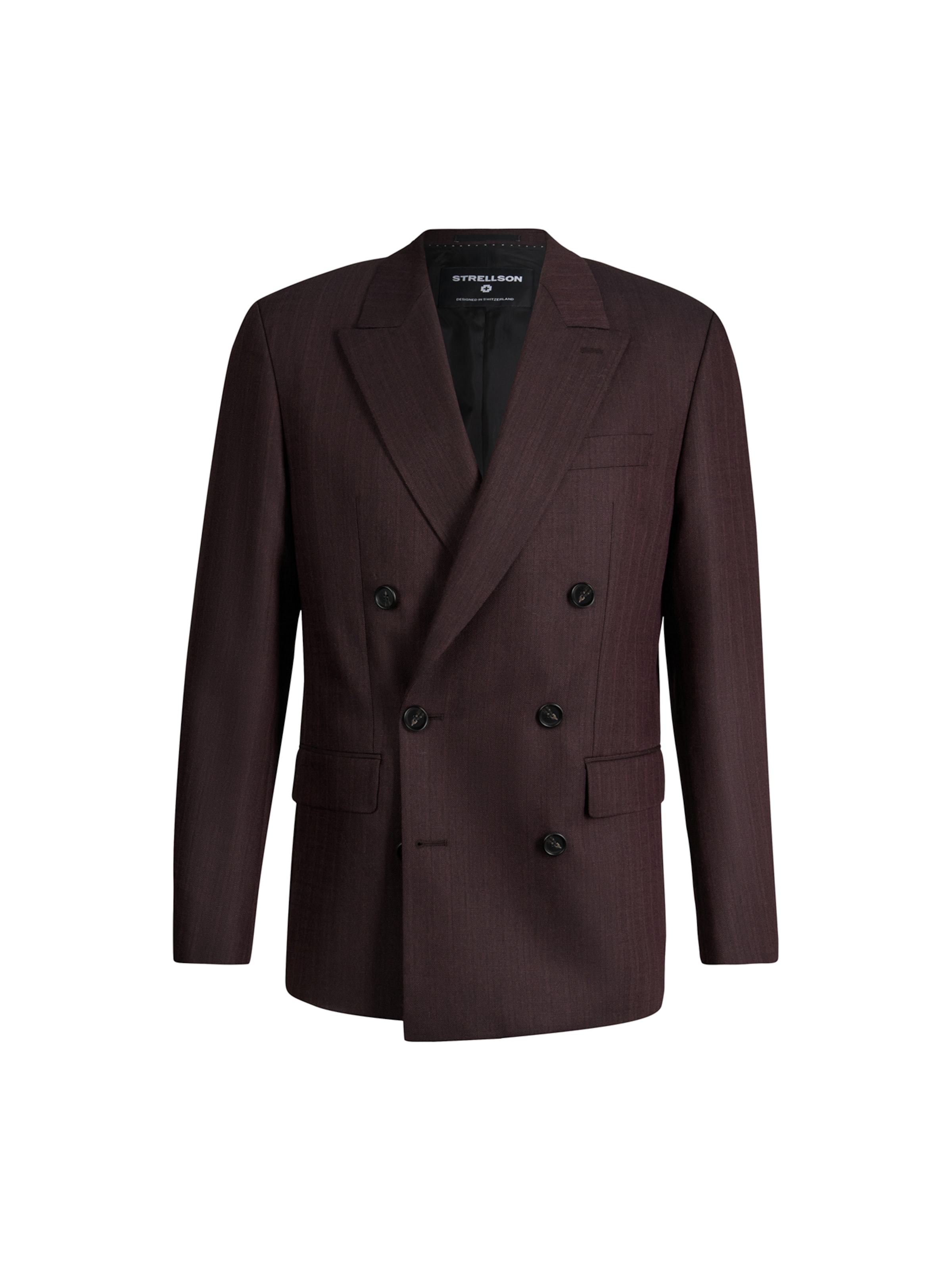 STRELLSON Regular fit Business-colbert in Rood: voorkant