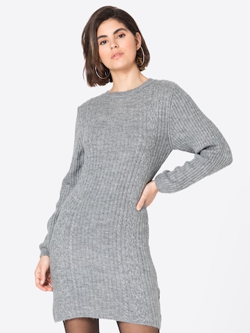 ABOUT YOU Knitted dress 'Daline' in Grey: front