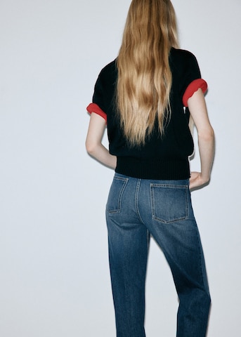 Regular Pantaloni cu cute 'MARCELA' de la MANGO pe albastru