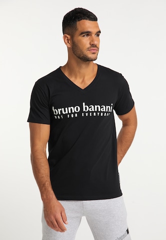 BRUNO BANANI Shirt 'Turner' in Zwart: voorkant