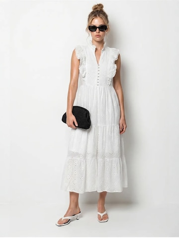 Robe Bianco Lucci en blanc : devant
