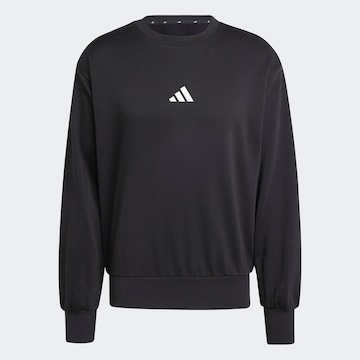 ADIDAS SPORTSWEAR Urheilullinen collegepaita 'FEELCOZY' värissä musta: etupuoli
