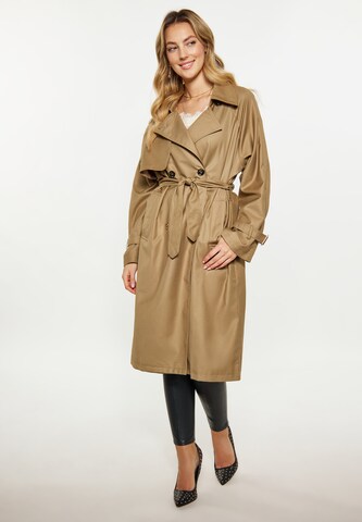 faina Between-Seasons Coat in Beige