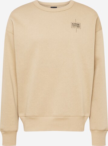 G-Star RAW Sweatshirt in Beige: predná strana