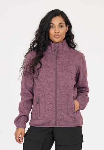 Whistler Athletic fleece jacket 'SAMANI' in Red: front