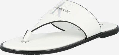 Calvin Klein Jeans Iešļūcenes ar pirkstu atdalītāju melns / balts, Preces skats
