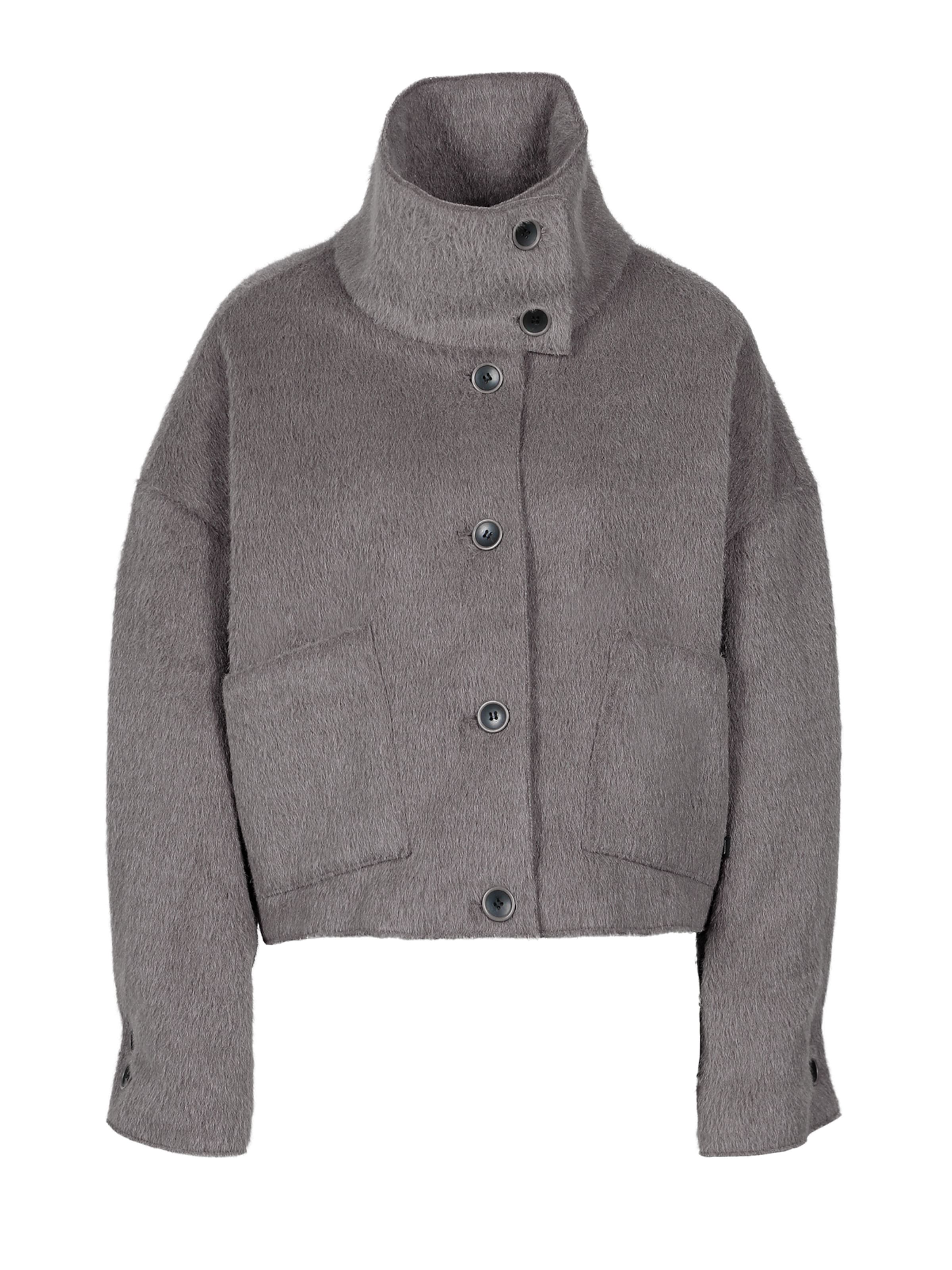 FREAKY NATION Преходно яке 'Elli' в сиво: отпред