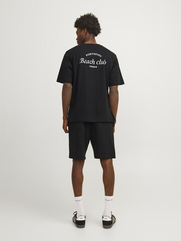 JACK & JONES T-Shirt 'Ocean Club' in Schwarz