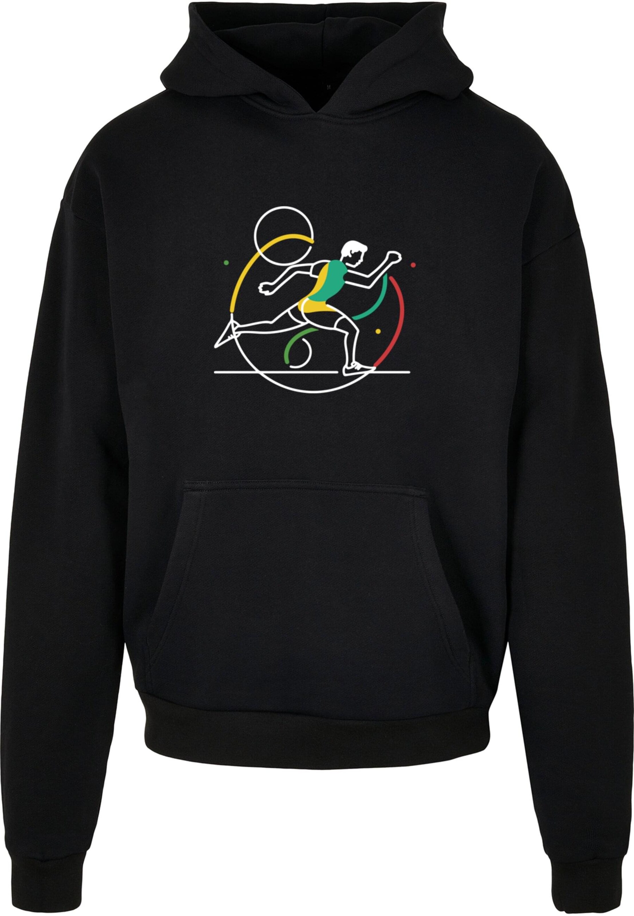 Merchcode Sweatshirt 'Champion' in Black: front