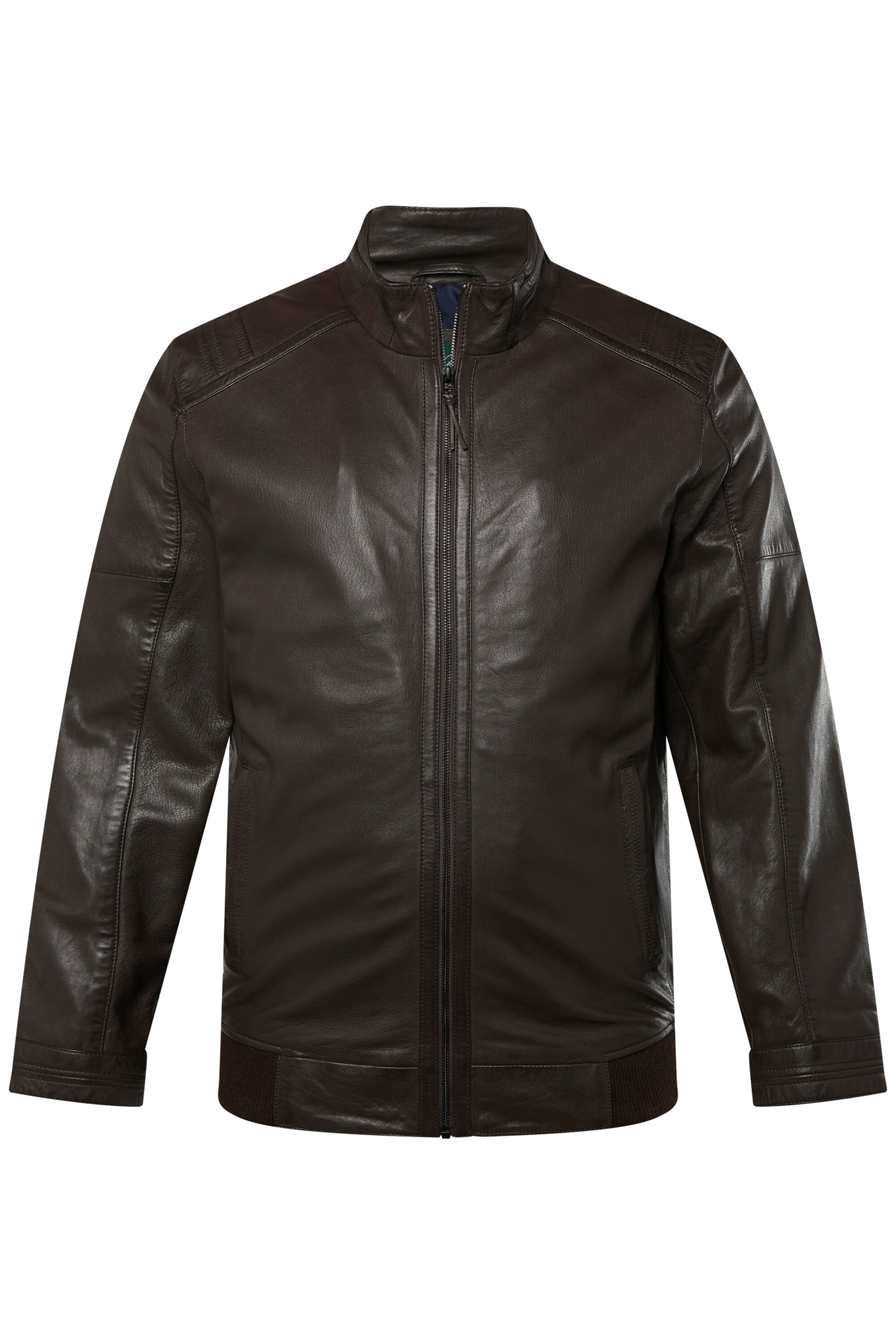 Boston Park Between-season jacket in Brown: front