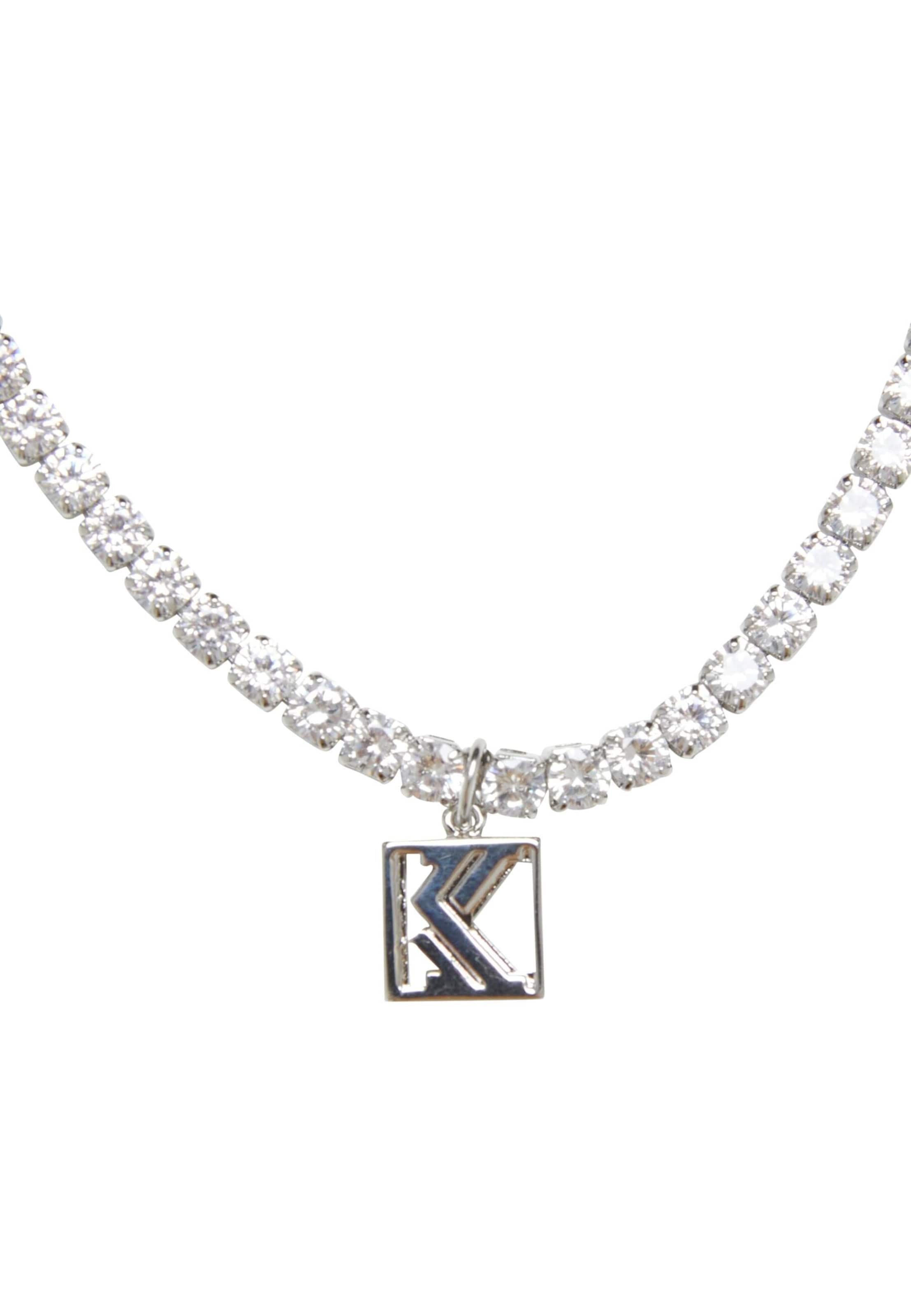 Chaîne 'Og01 Diamond Tennis' Karl Kani en argent