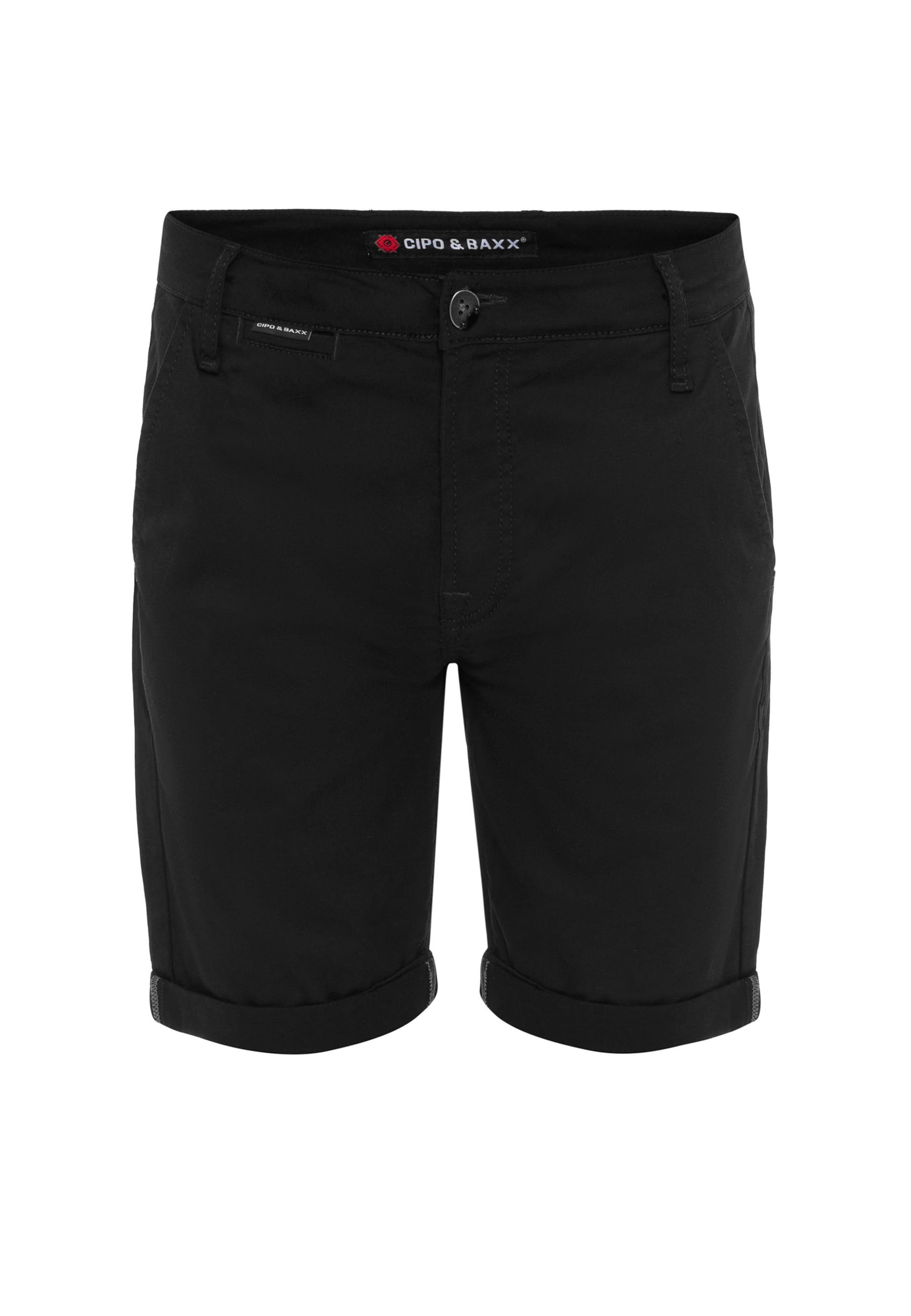 CIPO & BAXX Broek in Zwart: voorkant