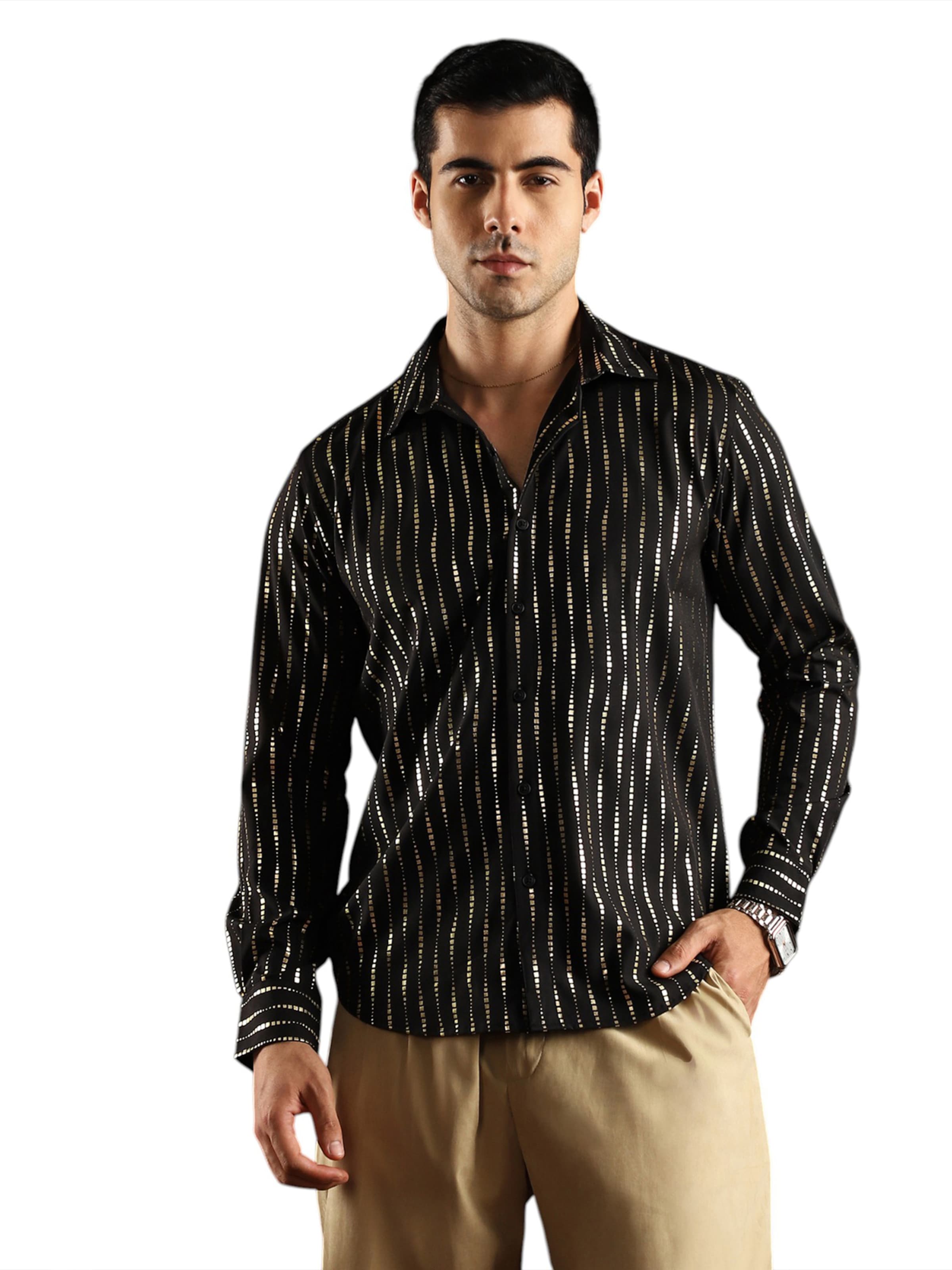 Campus Sutra - Ajuste regular Camisa 'Monroe' en negro: frente