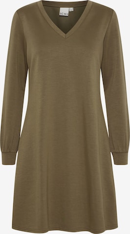 ICHI Jurk 'IXSVALA DR' in Bruin: voorkant