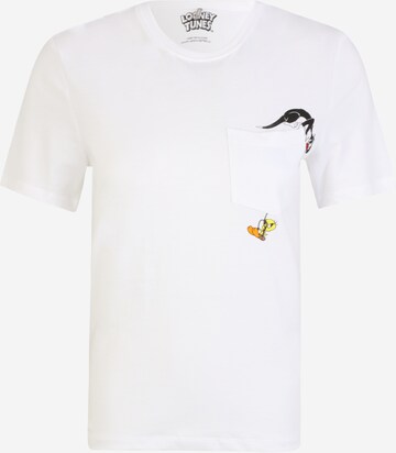 ONLY Shirt 'LOONEY TUNES' in Wit: voorkant