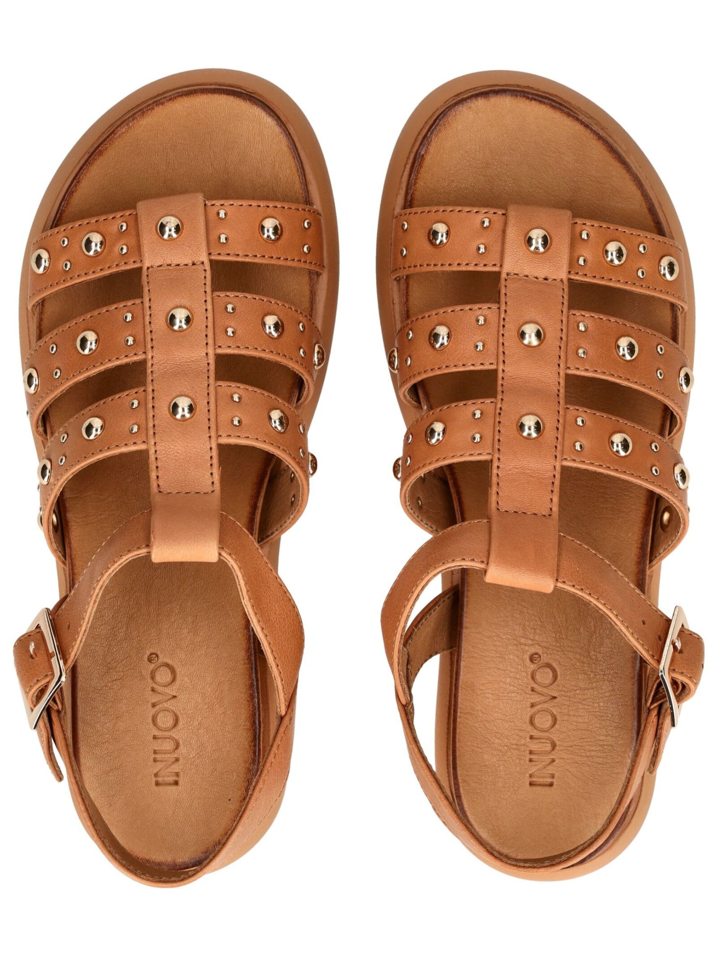 INUOVO Sandale in Braun