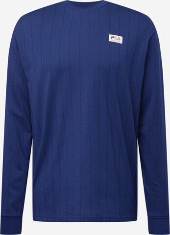 FILA Athletic Sweatshirt 'TARENT AOP' in Blue: front