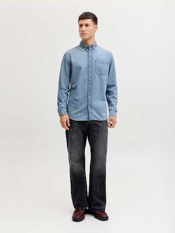 Regular fit Camicia 'JJEBROOK' di JACK & JONES in blu