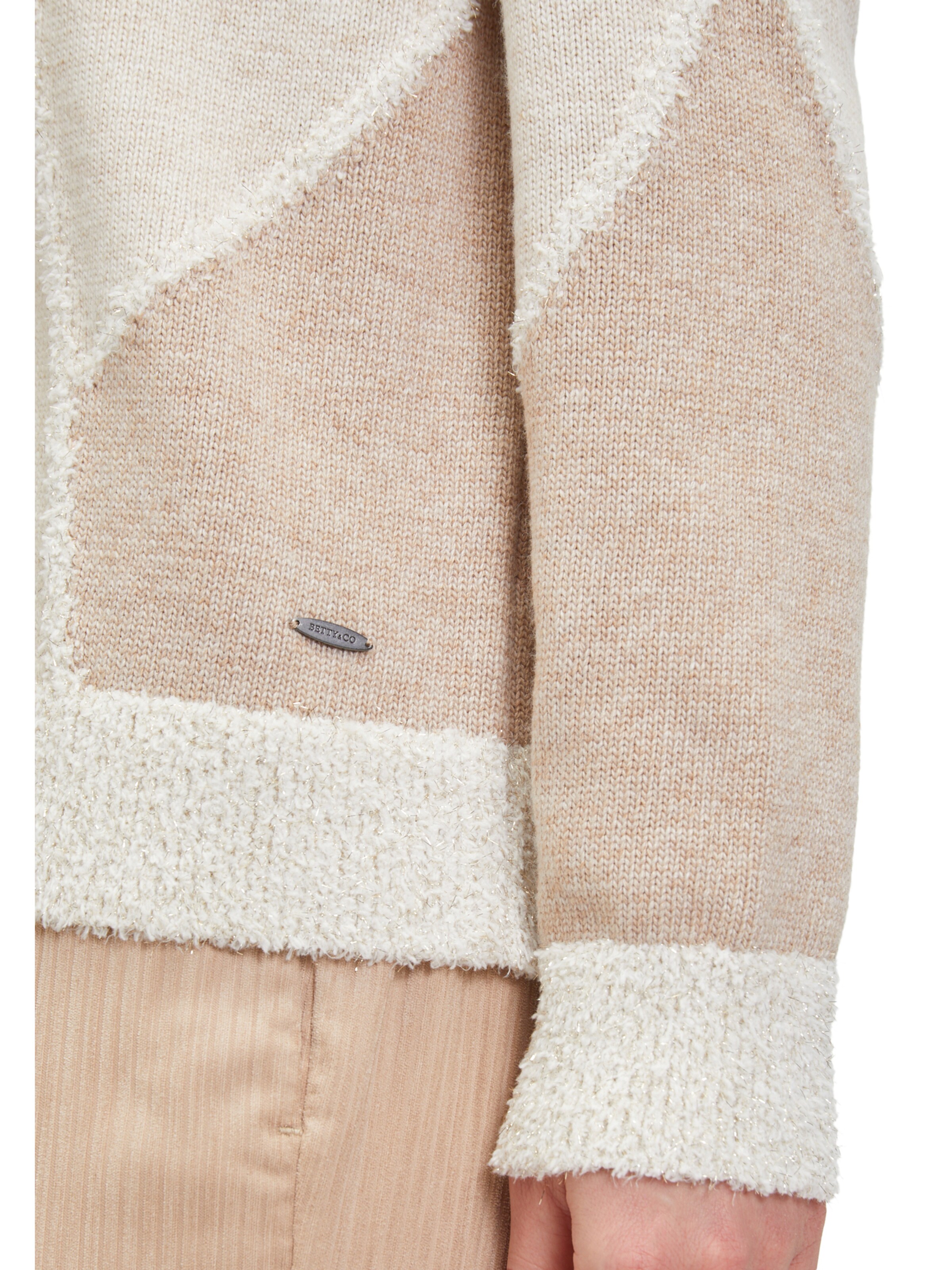 Betty & Co Pullover 'Intarsie' in Braun