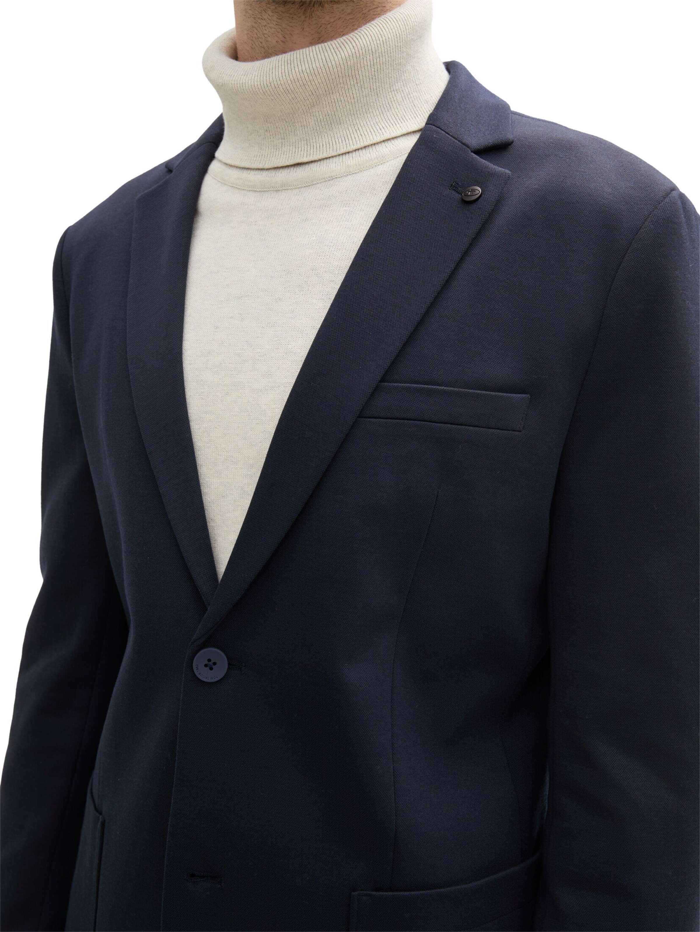 TOM TAILOR Rovný strih Sako - Modrá