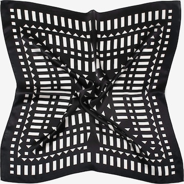 MayTree - Chal 'Seidentuch Domino' en negro: frente