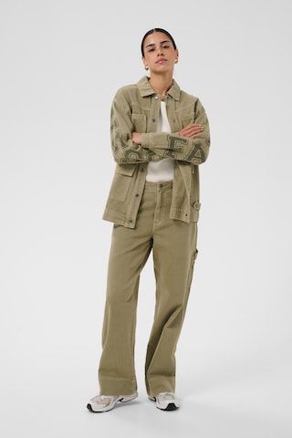 Kaffe - Pierna ancha Pantalón 'Mimi ' en verde