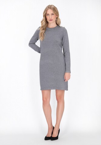 Robes en maille 'Classic' DreiMaster Klassik en gris