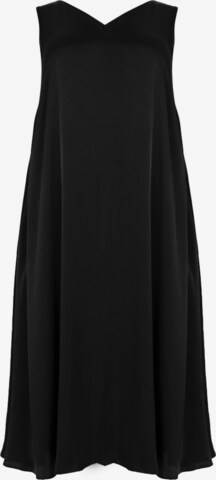 Yoek Dress in Black: front