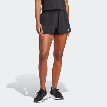 ADIDAS PERFORMANCE Loosefit Sportovní kalhoty 'Hyperglam Pacer' – černá: přední strana