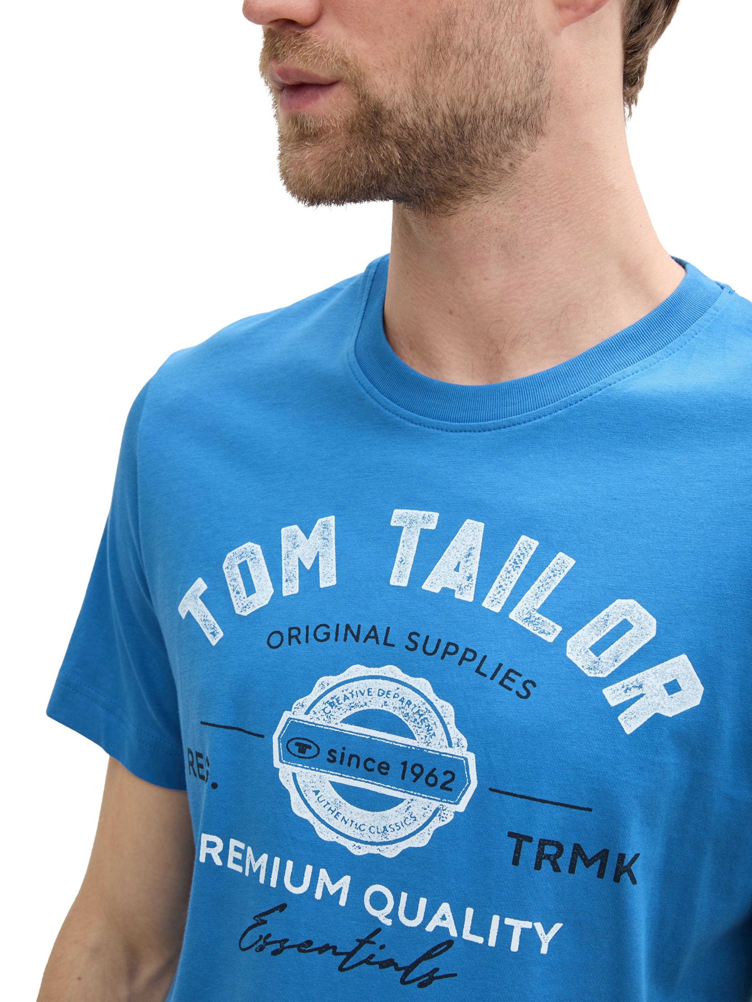 TOM TAILOR Majica | modra barva